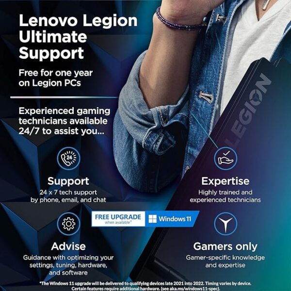 Lenovo Legion 5 Gaming Laptop, 15.6" FHD Display, AMD Ryzen 7 5800H, 16GB RAM, 512GB Storage, NVIDIA GeForce RTX 3050Ti, Windows 10H, Phantom Blue - Image 4