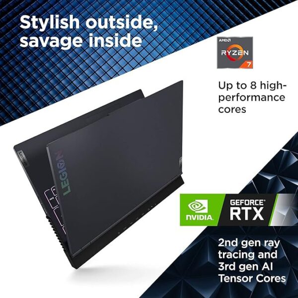 Lenovo Legion 5 Gaming Laptop, 15.6" FHD Display, AMD Ryzen 7 5800H, 16GB RAM, 512GB Storage, NVIDIA GeForce RTX 3050Ti, Windows 10H, Phantom Blue - Image 3