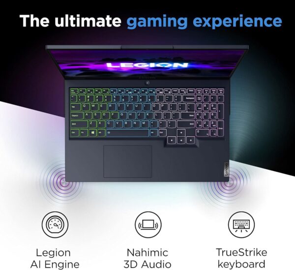 Lenovo Legion 5 Gaming Laptop, 15.6" FHD Display, AMD Ryzen 7 5800H, 16GB RAM, 512GB Storage, NVIDIA GeForce RTX 3050Ti, Windows 10H, Phantom Blue - Image 5