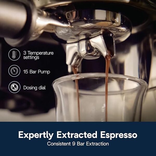 De'Longhi La Specialista Arte Evo Espresso Machine - Compact Cold Brew Coffee Maker with Grinder, Milk Steam Wand/Frother & Tamping Tools - Home Barista Kit for Lattes, Cappuccinos, Iced Coffee - Image 3