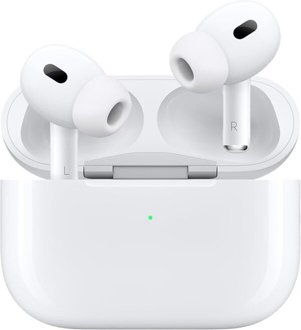Apple AirPods Pro (2nd Generation) Wireless Ear Buds with USB-C Charging, Up to 2X More Active Noise Cancelling Bluetooth Headphones, Transparency Mode, Adaptive Audio, Personalized Spatial Audio - Image 2