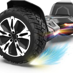 Gyroor Warrior 8.5 inch All Terrain Off Road Hoverboard with Bluetooth Speakers and LED Lights, UL2272 Certified Self Balancing Scooter