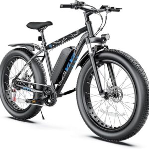 Vivi Electric Bike 26" x 4.0 Fat Tire Electric Bicycle, Peak 1000W Electric Mountain Bike, 25MPH Ebikes for Adults with 48V 13AH Removable Lithium-Ion Battery, Up to 60 Miles,SGS Certified to UL2849